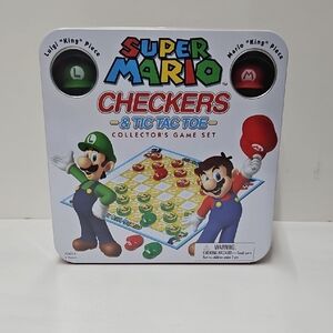 Nintendo Super Mario Checkers & Tic Tac Toe Set